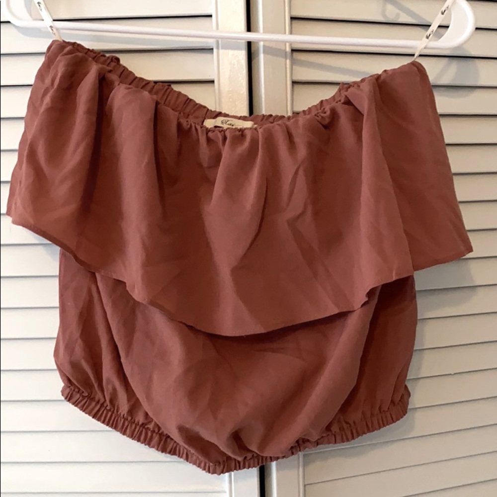 Strapless Cropped Top